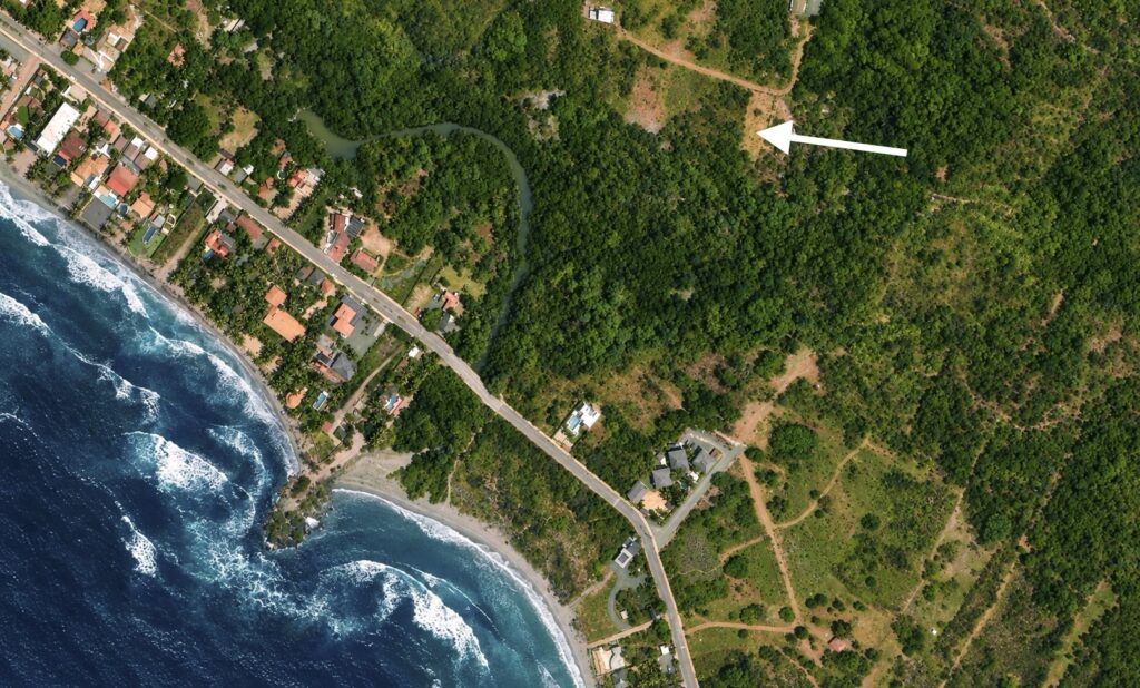 Paraíso costero tropical desde el aire